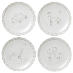 ED Ellen DeGeneres for Royal Doulton Cave Aminal 16cm Plate, Set of 4